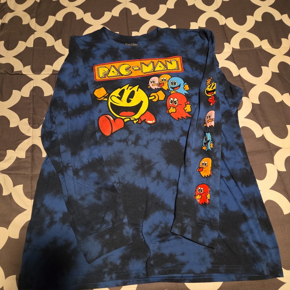 Pac-Man Graphic Long Sleeve Shirt